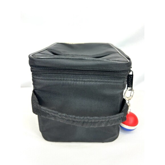 VTG Case It 15 CD Storage Nylon Carrying Bag Black Classic Travel Pepsi Keychain - Picture 5 of 12